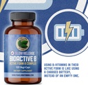 Pure Lab Vitamins Bioactive B Complex - 120 Vegan Caps Slow Release Formula (B1, B2, B3, B5, B6, B7, B9, B12) - 60 Days Supply, Gluten & Sugar Free Made in Canada 4