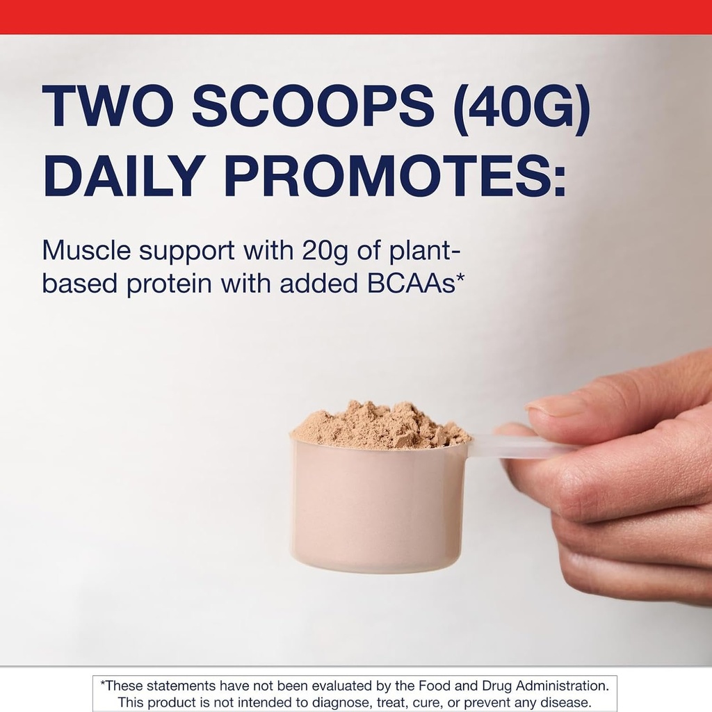 Metagenics Perfect Protein Pea & Rice - Plant-Based Protein Powder with 20g Protein & 3.5g BCAAs - Supports Muscle Growth & Recovery - Non-GMO, Gluten-Free, Dairy-Free - Chocolate - 30 Servings 3