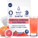 Salt of the Earth Premium Zero-Sugar Electrolyte - Made with Pink Himalayan Salt - Hydration Powder Packets | Premium Ingredients | Keto & Paleo Friendly | 30 Sticks, Grapefruit 2