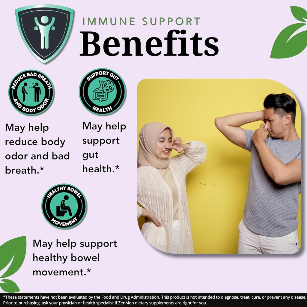 Zenmen Overall Wellness Bundle: Body Odor Supplement and Sweet Wormwood Tincture Bundle 3