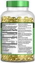 Finest Nutrition Half-the-Size Fish Oil 1200 mg, Softgels, 200 ea 4