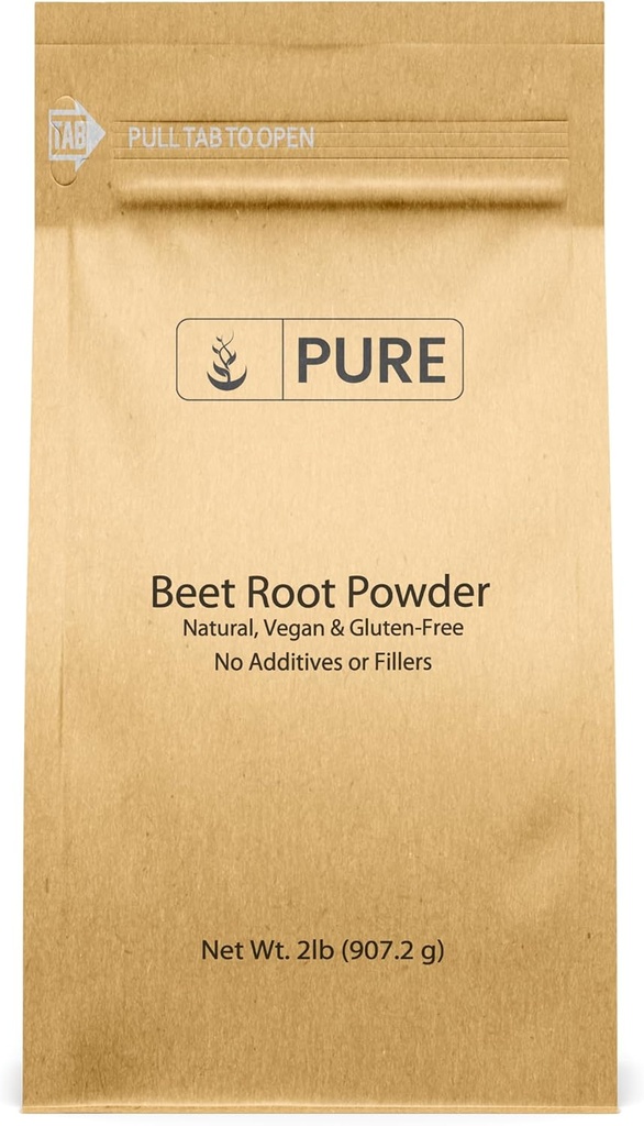 Pure Original Ingredients Beet Root Powder (2lb) Smoothies, Rich Color, Non-GMO, Folate 2