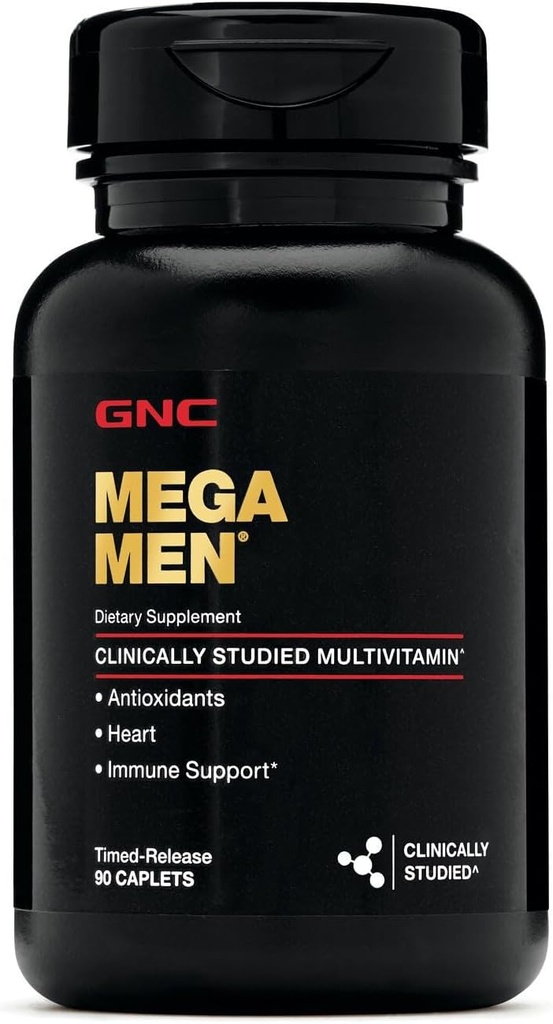 GNC Mega Men Multivitamin | Heart Health, and Immune Support | Twin Pack (2 x 90 Count) 3