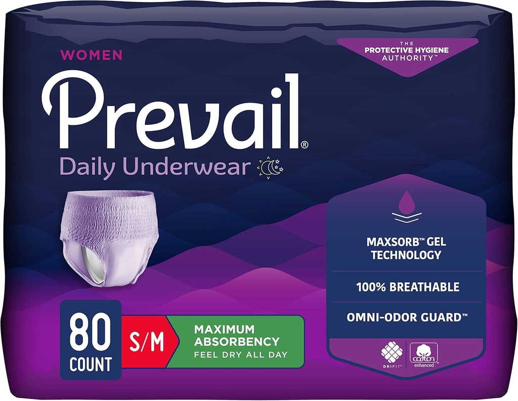 Prevail Proven | Small/Medium Pull-Up | Women's Incontinence Protective Underwear | Maximum Absorbency | 80 Count 2