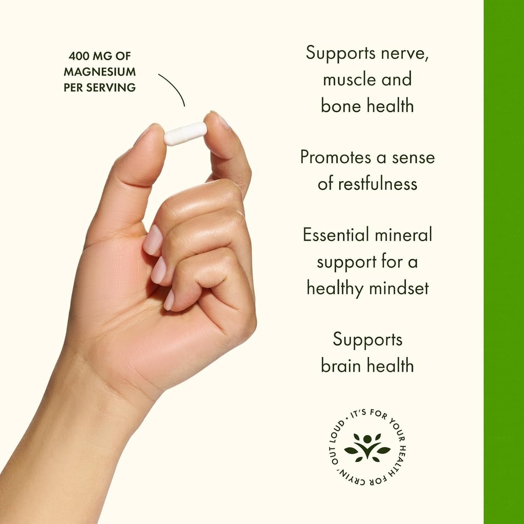 Swanson Triple Magnesium Complex - Mineral Supplement - Natural Support - Featuring Citrate, Oxide & Aspartate - (100 Capsules, 400mg Each, 3 Pack) 5