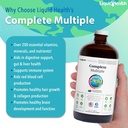 LIQUIDHEALTH Complete Multiple Daily Multivitamin & Organic Methyl B12 5000mcg Vitamin Drops with Tart Cherry Juice for Immune Support, Natural Energy Boost, Improved Memory & Focus, Overall Health 5