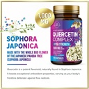 Quercetin Supplement 1000mg - Natural, Plant-Based Support for Immune, Cellular, Respiratory & Seasonal Changes - Extra Strength Quercetin Dihydrate from Sophora Japonica - 120 Veggie Capsules 4