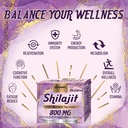 800Mg Shilajit Pure Himalayan Organic, Shilajit Resin Maximum Potency Gold Grade, Shilajit Supplement with 8-in-1 Natural Blend & 85+ Trace Minerals for Women, Energy & Immunity,30 Grams 5