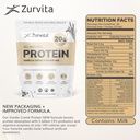 Zurvita - Vanilla Crème Protein Powder- Protein, Probiotics, No Artificial Sweeteners, 24+ Vitamins & Minerals, 140 Cal/Scoop - 26oz (20 Servings) 3