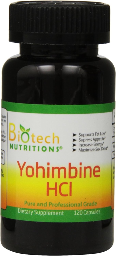 Yohimbine HCl Dietary Supplement, 120 Count 2