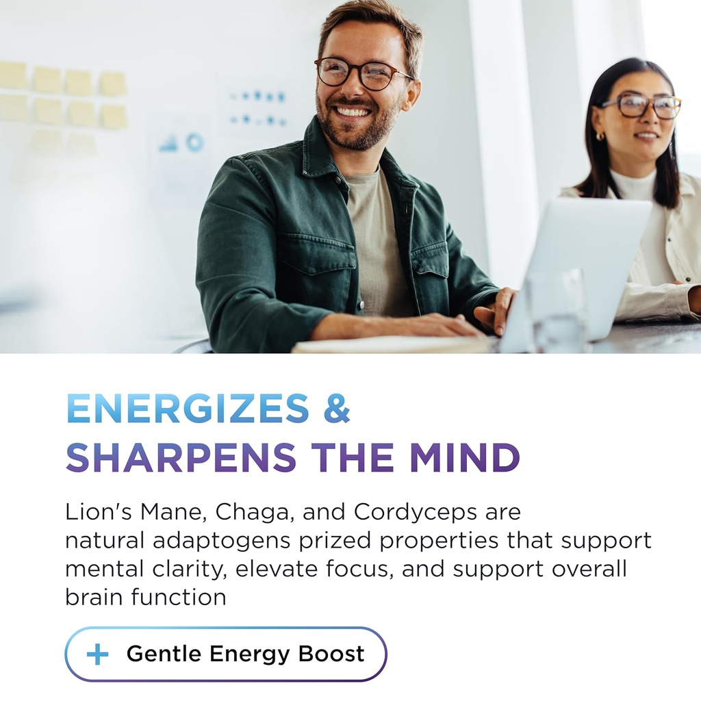 Dr. Emil Mushroom Coffee for Focus & Energy - Instant Coffee with Lions Mane, Chaga & Cordyceps - Delicious Caramel Flavor & Potent Mushroom Powder Blend 5