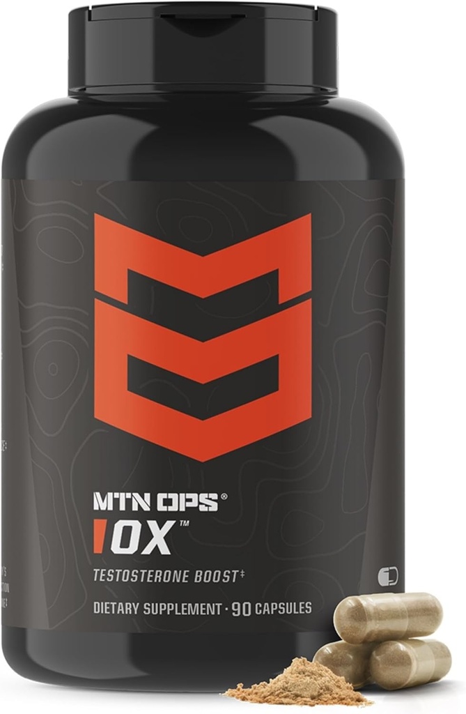MTN OPS Ox Testosterone Booster, Testosterone Supplement for Men Blend with Tribulus Terrestris & Adrenal Support Blend with Maca Root Capsules, 30 Servings 2