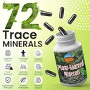 Fulvic Humic Mineral Blend of Plant-Sourced Trace Minerals, Electrolytes, Gut Health, Cognitive & Immune Support, Pure Vitality Formula for Strength - - 120 Capsules 3