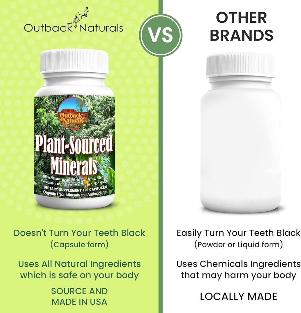 Fulvic Humic Mineral Blend of Plant-Sourced Trace Minerals, Electrolytes, Gut Health, Cognitive & Immune Support, Pure Vitality Formula for Strength - - 120 Capsules 5