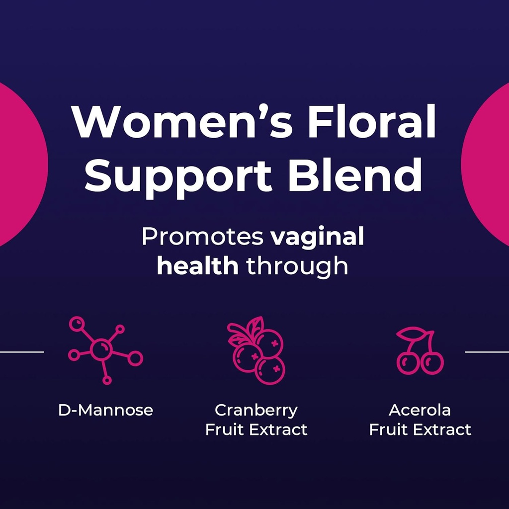 Waylo Probiotics for Women 60 Billion CFU – Tiny Easy-to-Swallow Capsules – 10 Strains + Prebiotics, Cranberry & D-Mannose – Gut, Vaginal Probiotics, pH & Immune Health, Vegan – 60 Caps 6