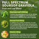 Soursop Graviola Liquid Drops 2000mg, Organic Soursop Extract - 98% Absorption Soursop Bitters Liquid for Cell Support & Regeneration and Immune Boost, Sugar/Gluten Free, Natural Flavor, 2 Fl Oz 6
