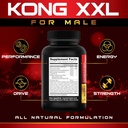 Kong XXL- Ultimate Male Performance and Enlargement Pills for Men- Add 3-6” in 60 Days- Enhanced Size, Drive, Strength and Endurance - Boost Performance- 60 Tablets 4