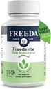 Freedavite Tiny Tablet - Moderate Multivitamin for Men and Women - Vitamin A, C, D, E, B1, B2, B6, B12, Biotin, Calcium, Zinc, Iron, Magnesium, Manganese, Copper, Selenium, Iodine - 100 Count 2