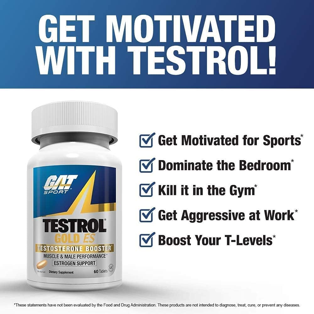 GAT SPORT Testrol Gold ES, Tribulus, DIM, Zinc, Longjack, Fenugreek, Saw Palmetto, Estrogen Balance, 60 Tablets 6