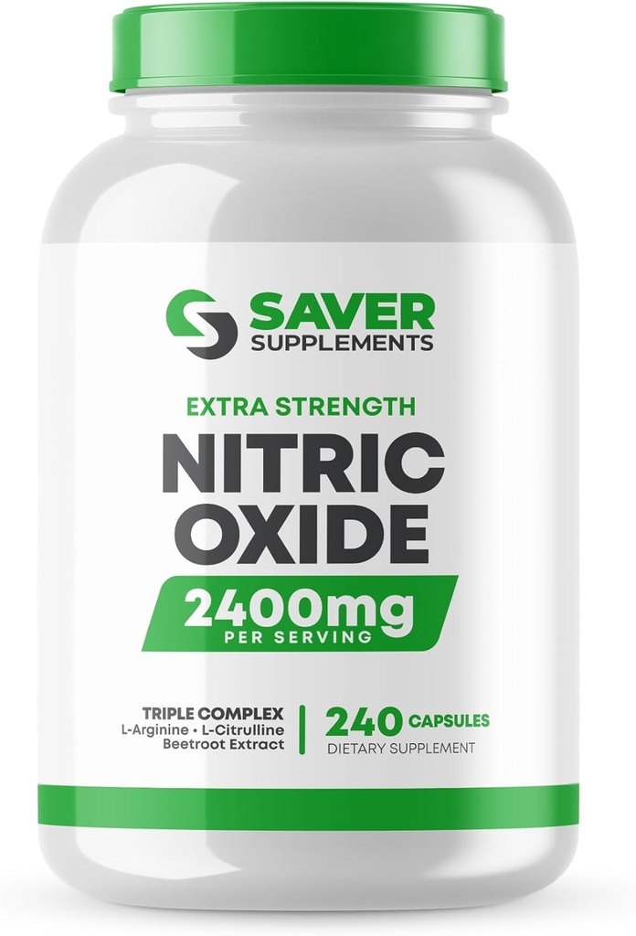 Nitric Oxide Supplement 2400mg with L-Arginine, L-Citrulline and Beet Root Extract, 240 Capsules 2
