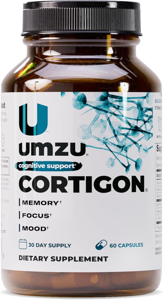 UMZU Cortigon Cortisol Support Supplement, 30 Day Supply – Natural Formula with Ginkgo Biloba, Phosphatidylserine, Vitamin B12 & B6 – Supports Healthy Stress Management, Mood, Focus & Cognitive Health 2