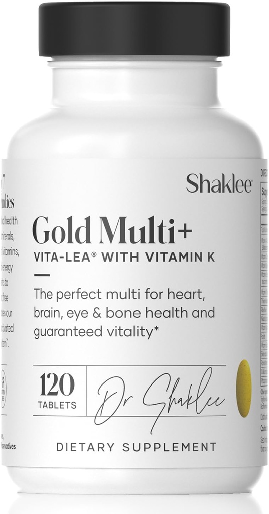 Shaklee Vita-Lea Gold® with Vitamin K for Adults Over 50 - High-Potency Formula for Heart, Immune, Bone, and Joint Health - Supports Physical Energy & Healthy Aging - Essential Vitamins - 120 Tablets 2