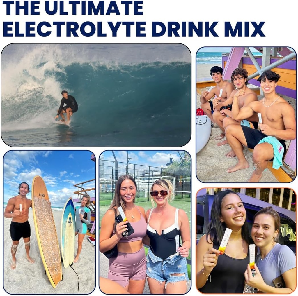 Salt of the Earth Premium Zero-Sugar Electrolyte - Made with Pink Himalayan Salt - Hydration Powder Packets | Premium Ingredients | Keto & Paleo Friendly | 12 Sticks, Orange 3