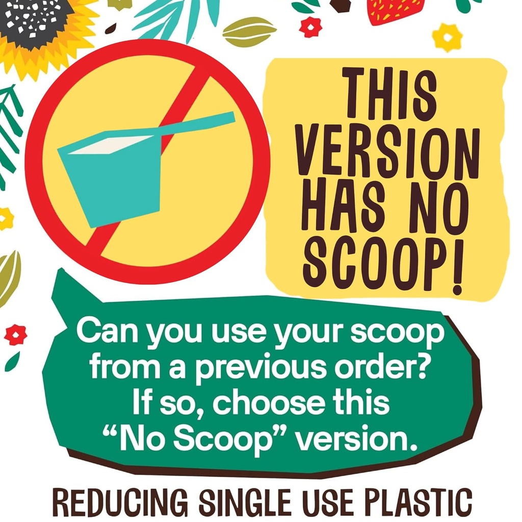 EarthChimp Organic Vegan Protein Powder - with Probiotics - Non GMO, Dairy Free, Non Whey, Plant Based Protein Powder for Women and Men, Gluten Free - 52 Servings 64 Oz (Chocolate) No Scoop 4