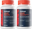 ROMAN Heart Health | Men's Daily Nutritional Supplement for Cardiovascular Support, Features Magnesium, Vitamins K + D3, CoQ10, and Spirulina | 30-Day Supply (120 Tablets + 60 Fish Oil Softgels) 3