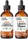 Wild & Organic Immune Mushroom Tincture 4 fl oz & Lion's Mane Tincture 4 fl oz 2
