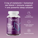 Hyland's Rest and Fortify Zen Sleep Aid and Immune Support, 42 Vegan Gummies, with Melatonin and L-Theanine for Sleep Support and Organic Black Elderberry, Vitamin C and Zinc 3