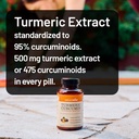 NatureWise Turmeric Curcumin 500mg with Black Pepper Softgels - Extra Strength, Enhanced Absorption - 95% Curcuminoids & BioPerine for Immune Support - Gluten-Free, Non-GMO - 180 Count[6-Month Supply] 3