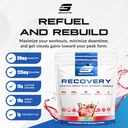 Granite Nutrition Recovery - Premium Intra-Workout Drink with EAAs, Cluster Dextrin, Sensoril & Senactiv for Athletic Performance and Lean Muscle Gains - Rainbow Candy Flavor (20 Servings) 3