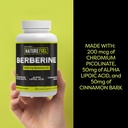 Healthy Delights Nature Fuel Berberine Capsules, Berberine Supplement, with Berberine HCl, Chromium Picolinate, Alpha Lipoic Acid, and Cinnamon Bark, 60 Count, 30 Servings 6