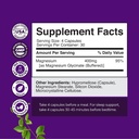Pure Magnesium Glycinate Supplement 400mg Per Serving - Vegan High Absorption Chelated Magnesium Capsules for Women & Men with Elemental 400mg for Mood Sleep and Relaxation Support - 120 Count 4