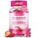 Magnesium Glycinate Gummies 600mg, Non-GMO, Gluten-Free, Magnesium Gummies for Adults & Kids, Sleep, Relaxation & Focus, Mixed Berry Flavor, 60 Count 2