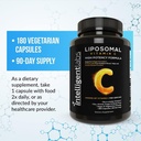 Intelligent Labs Liposomal Vitamin C 1000mg, 180 Veggie Capsules, Bioavailable, Energy & Immune Support, Antioxidant Supplement with MCT Oil and Sunflower Lecithin, 90-Day Supply 4