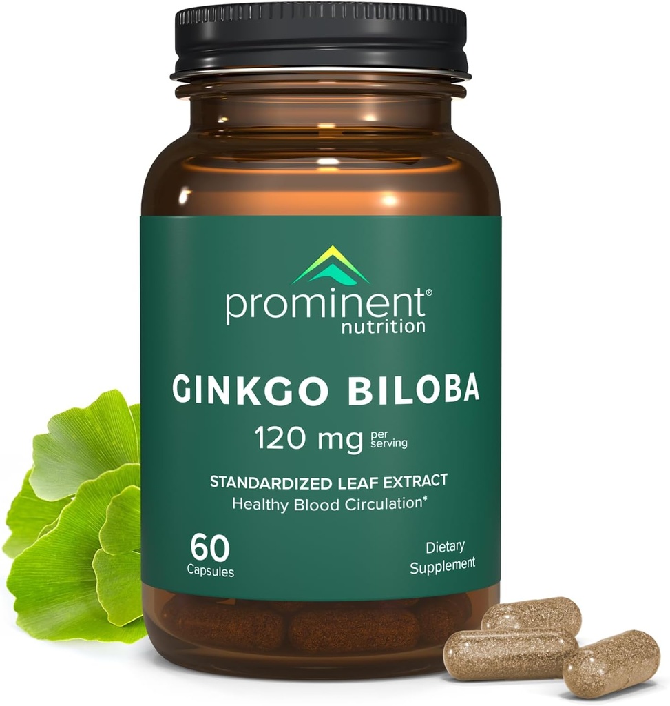 Prominent Nutrition Antioxidant Support Bundle - Ginkgo Biloba Supplement & Milk Thistle Phytosome Supplement 3