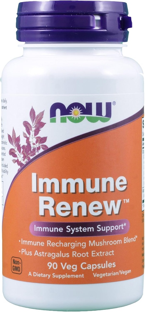 NOW Foods Mushroom Immune Renew, 90 Veg Capsules (Pack of 2) 2