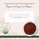 Starwest Botanicals Organic Cayenne Pepper Powder 35k HU - Adds Heat, Red Pepper Spice for Seasoning & Marinades, Derived from Capsaicin, Certified Kosher, Non-GMO - Bulk 1 lb Bag 3