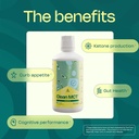 LevelUp Clean MCT Oil - 100% Caprylic C8 for Energy, Focus, Weight Management, Gut Health, Brain Superfuel - Keto Supplement for Ketogenic Coffee and Ketones - Non-GMO (32 oz) 4