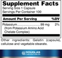 Douglas Laboratories Potassium 99 mg Chelated | Supports Nerve Impulses, Skeletal Muscle Function, and Already Normal Blood Pressure* | 100 Capsules 3