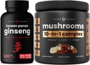 NutraChamps 10-in-1 Mushrooms Powder & Ginseng - Ultimate Energy, Stamina & Cognition Support Bundle. 2