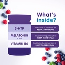 Livello Sleep Wild Berry Gummies - 60 Servings Natural Sleep Support with 5-HTP, Melatonin, and Vitamin B6 for Peaceful Night, Vegan & Gluten-Free 4