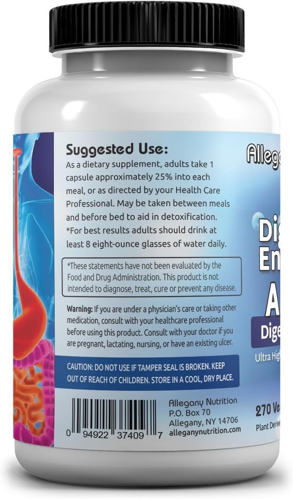 Gluten Free Digestive Enzymes - 270 Count 4