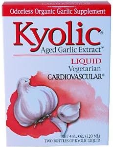 Wakunaga - Kyolic, Aged Garlic Extract, Cardiovascular, Liquid, 2 bottles, 2 fl oz (120 ml) Each 2