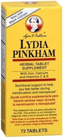 Lydia Pinkham Herbal Tablet Supplement 72 Tablets (PACK OF 2) 2