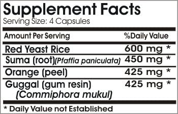 Red Yeast Rice Max ~ 90 Capsules - No Additives ~ Naturetition Supplements 3