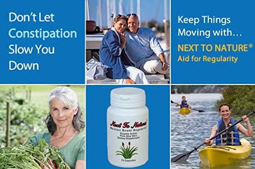 Next to Nature Capsules: Herbal Aid to Regularity, Pure Aloe Vera Dietary Supplement, 75 Capsules 4