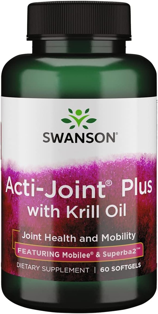 Swanson Acti-Joint Plus with Krill Oil 60 Sgels